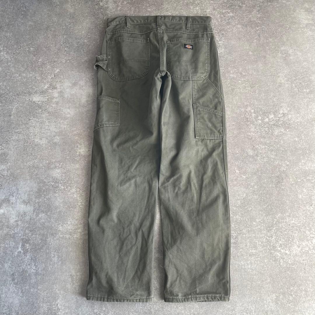 Dickies W34 ダック ワークパンツ ペインターパンツ フェード