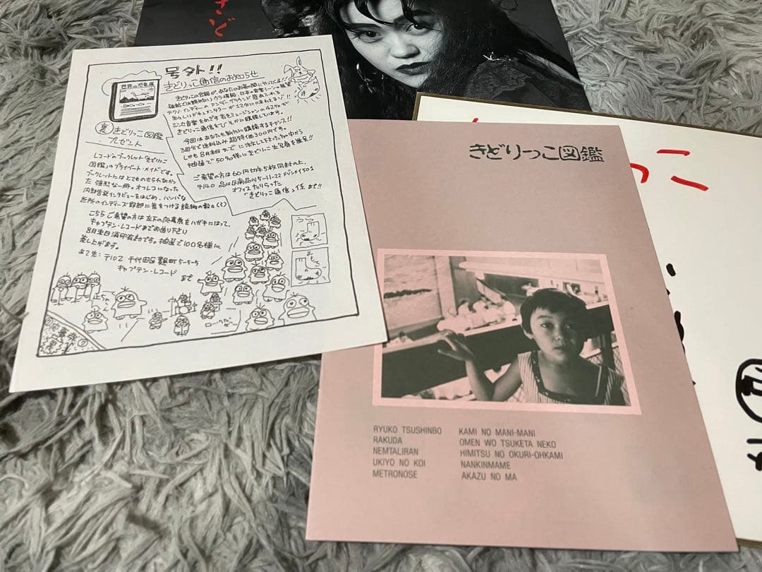 きどりっこ 流行通信簿 直筆サイン色紙付LP