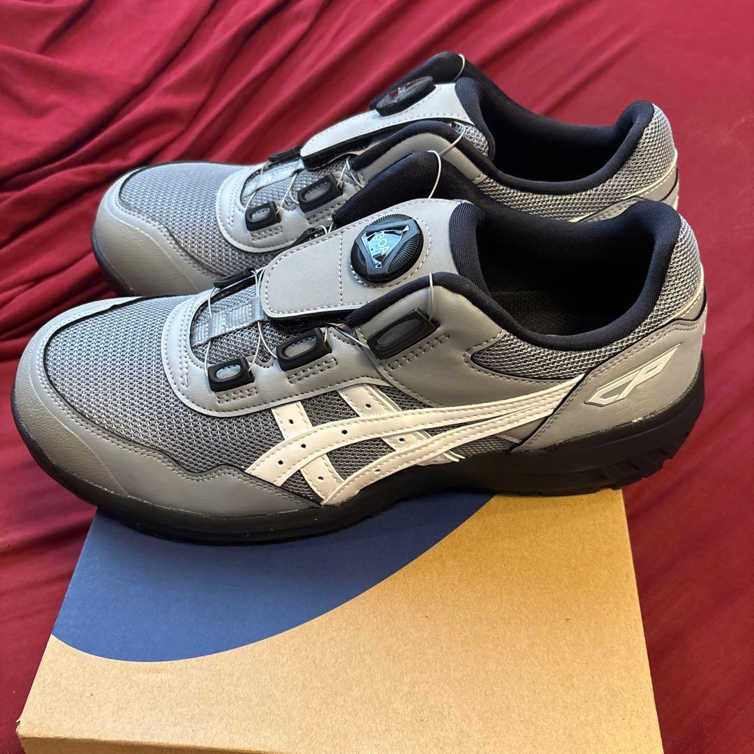 asics BOAフィットシステム安全靴 グレー