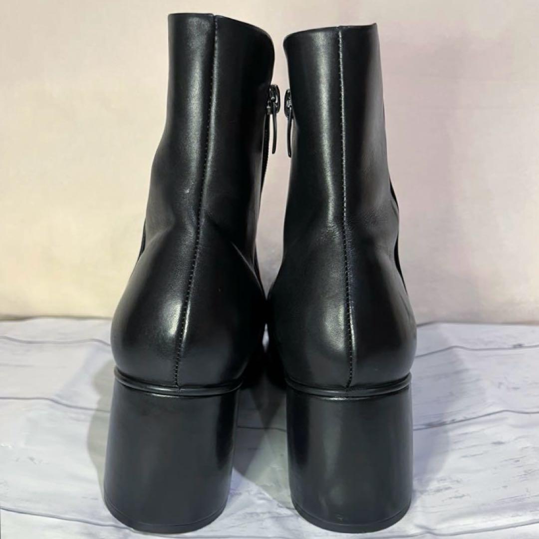 ECCOレザーミッドカットブーツ Sculpted Lx 55 ブラック レザー