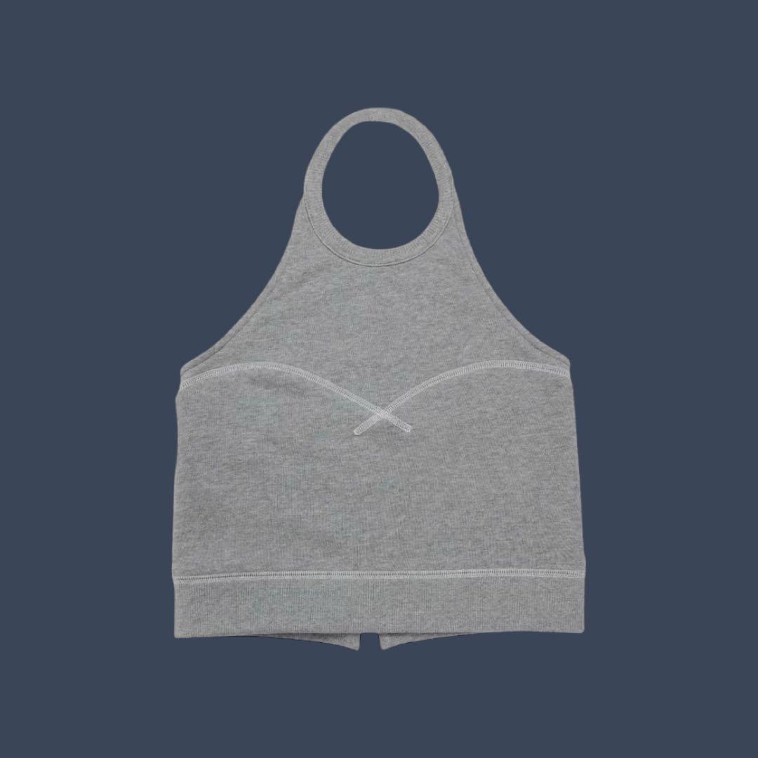 JUN MIKAMI スウェット ホルターネック グレー