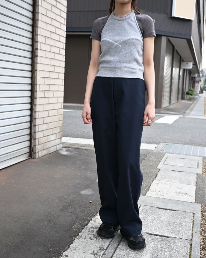 JUN MIKAMI スウェット ホルターネック グレー