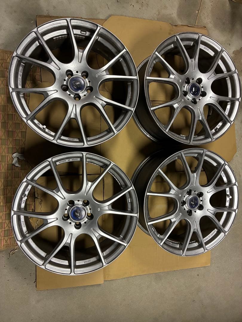 18インチ シルバーホイール 5本スポーク