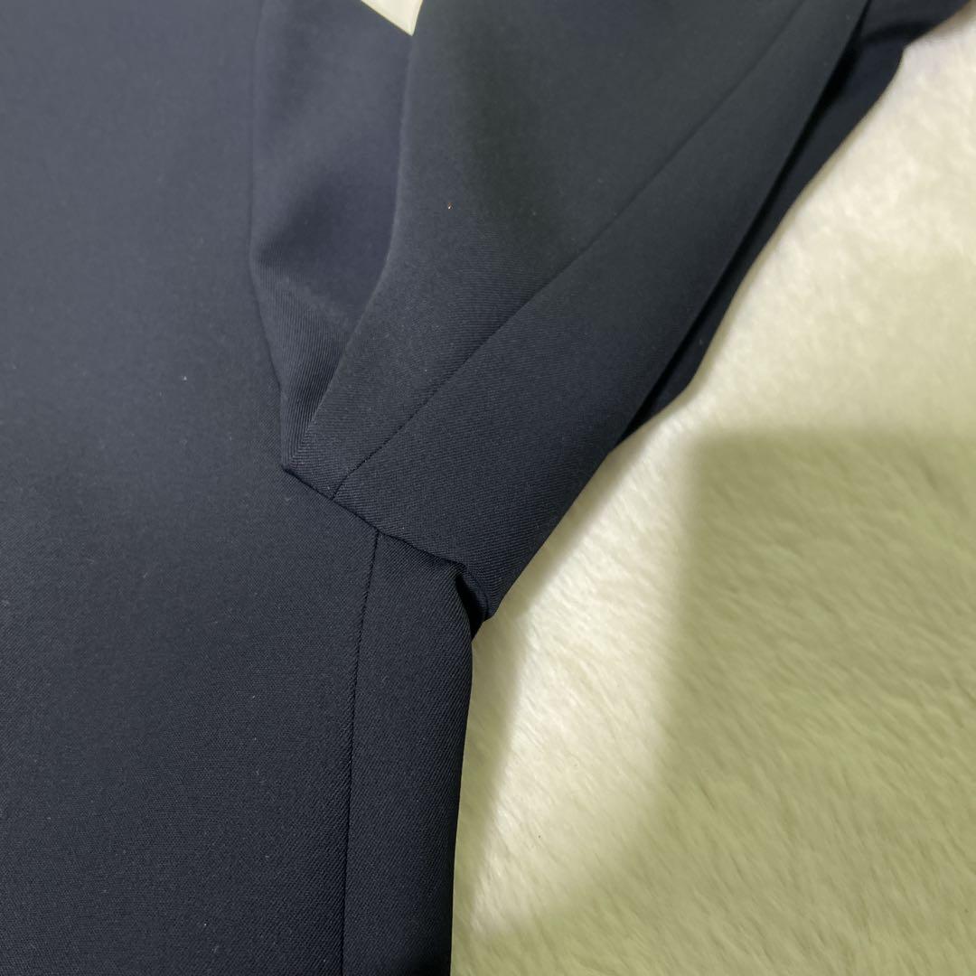 ✨美品✨UNTITLED スカートスーツ ノーカラー ネイビー 1サイズ 洗える