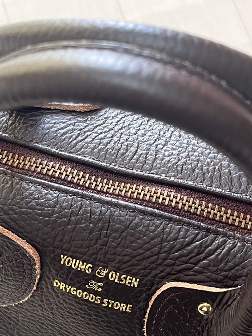 FRAMeWORK YOUNGOLSEN 別注ミニボストンバック　ブラウン