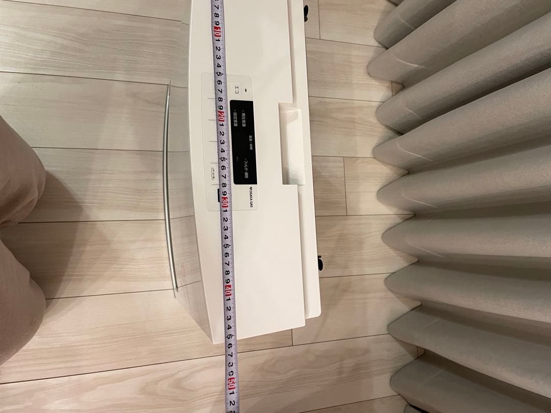 ガスファンヒーター　都市ガス13A ホワイト