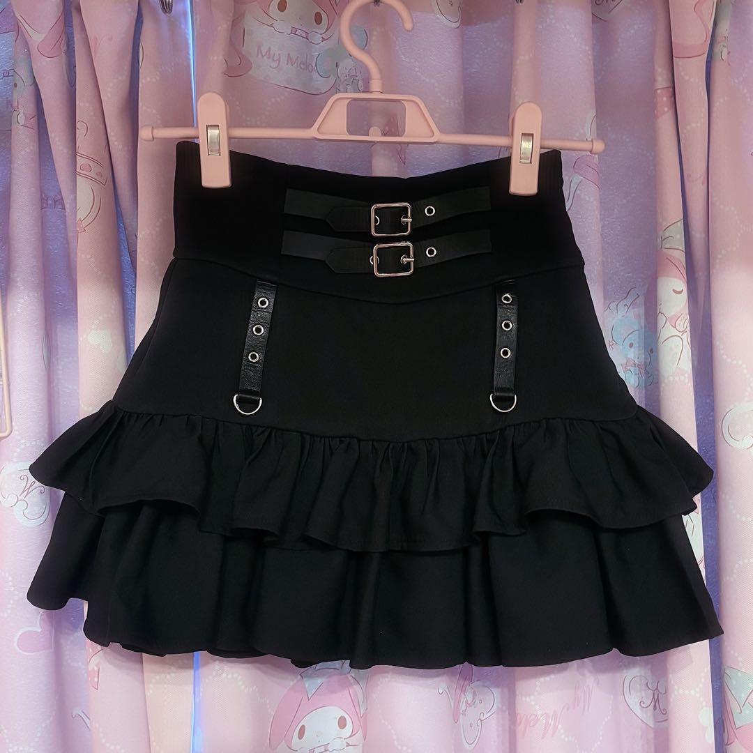 Amilige アミリージュ コルセット風フリルスカート 地雷系 地雷