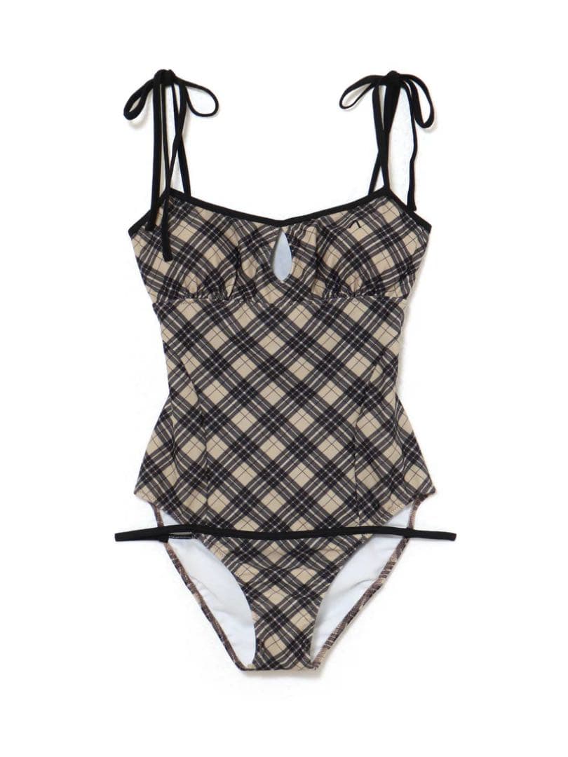 andmary Nadia check swimsuit 水着
