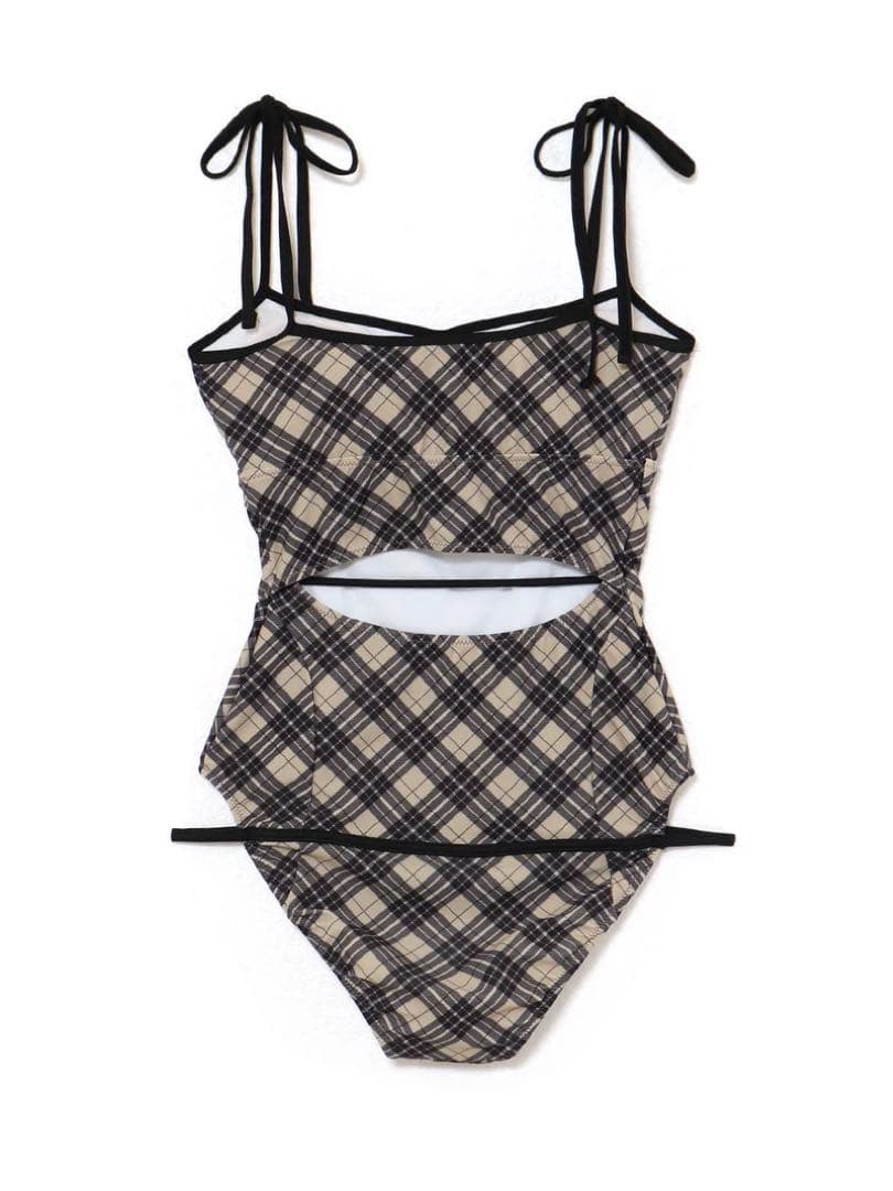 andmary Nadia check swimsuit 水着