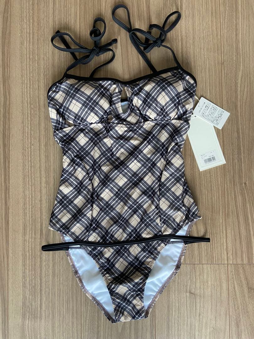 andmary Nadia check swimsuit 水着