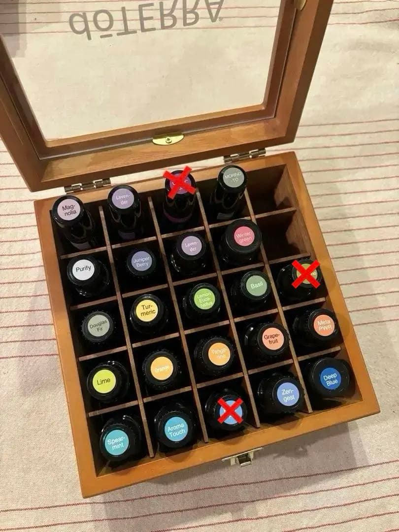 【新品】doTERRAエッセンシャルオイル20本セット 【新品】ウッドボックス