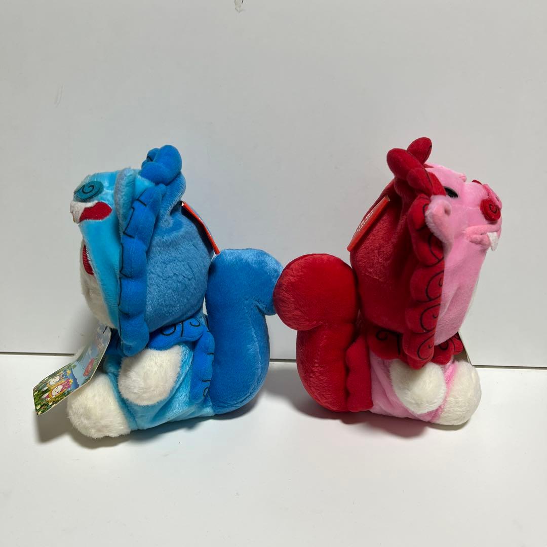 ハローキティ ぬいぐるみセット 沖縄 シーサー ブルー&ピンク サンリオ