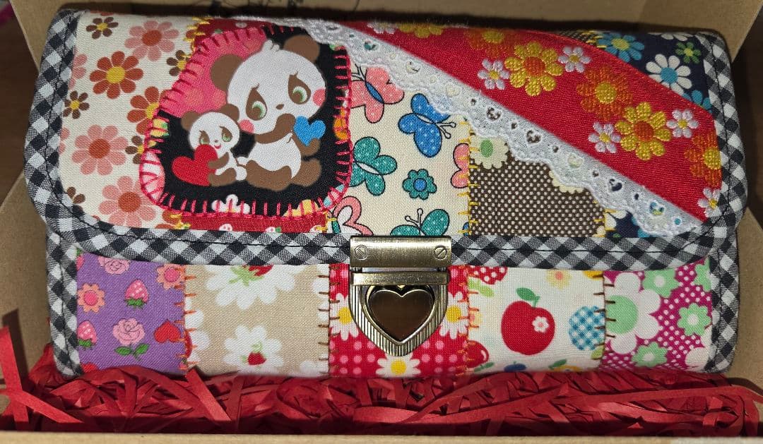 ニジイロ商店 レトロ 長財布 未使用品