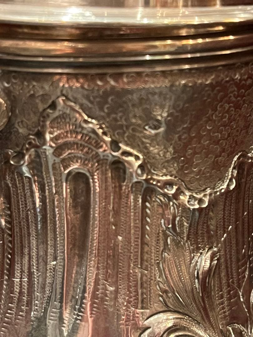 フランス　純銀製　ティーポット　ポット　アンティーク　スターリングシルバー