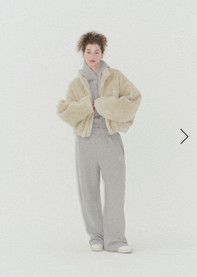 The Barnnet＊cropped eco shearling jacket