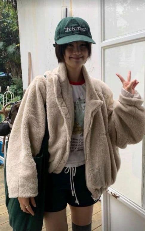 The Barnnet＊cropped eco shearling jacket