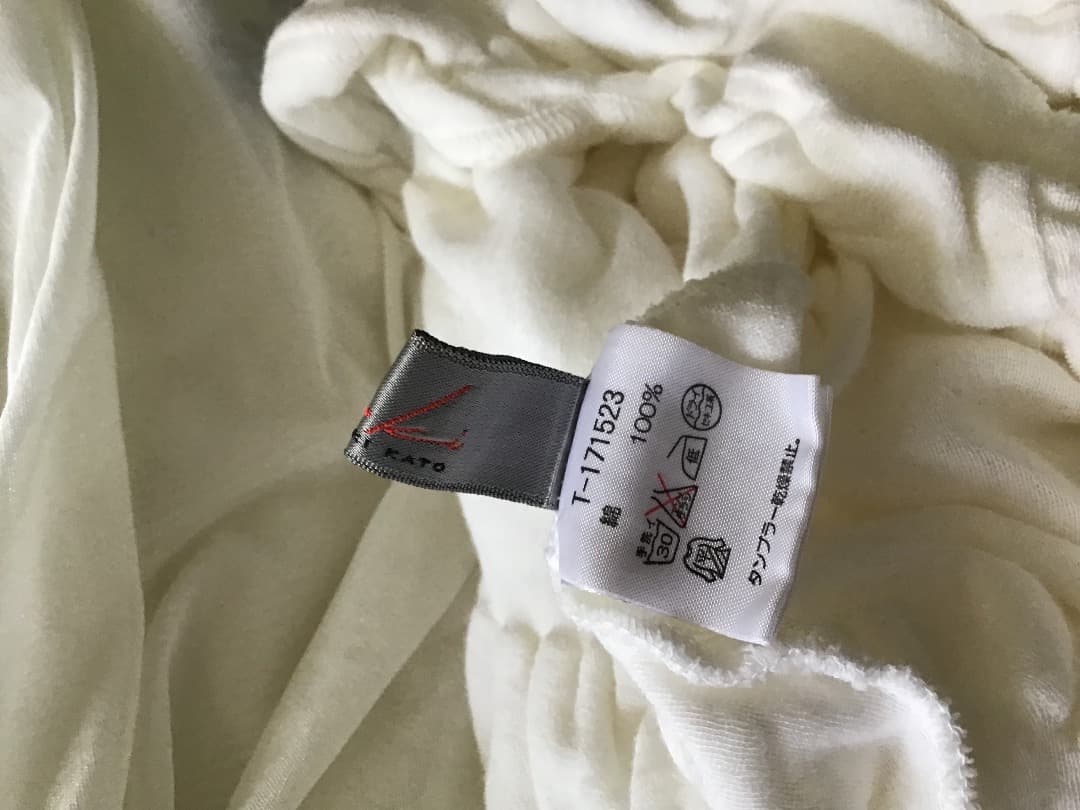 【ie】センソユニコ ホワイト 皺加工 半袖Tシャツ