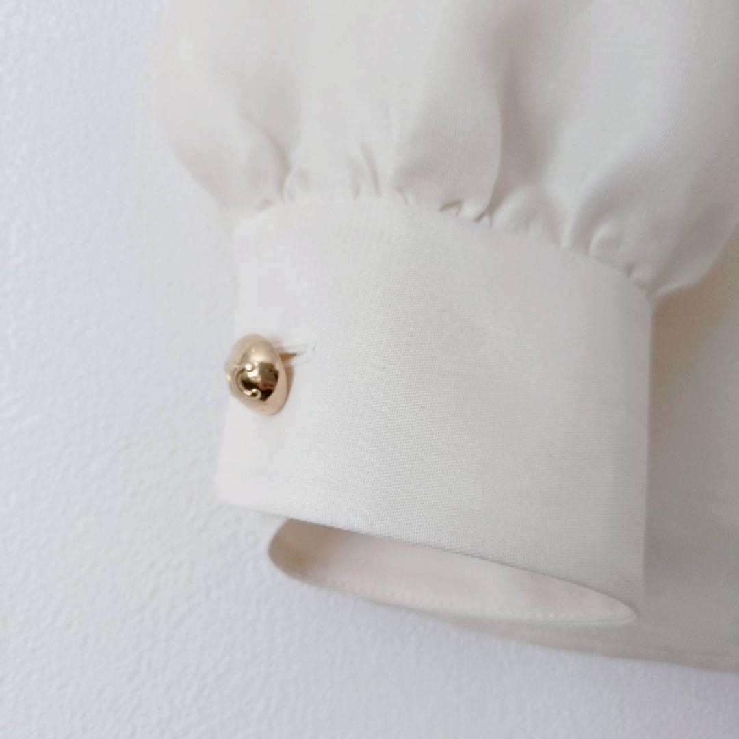 ◾︎極美品◾︎ セリーヌ 24AW マキシボウ シルクブラウス クリーム トリオンフ