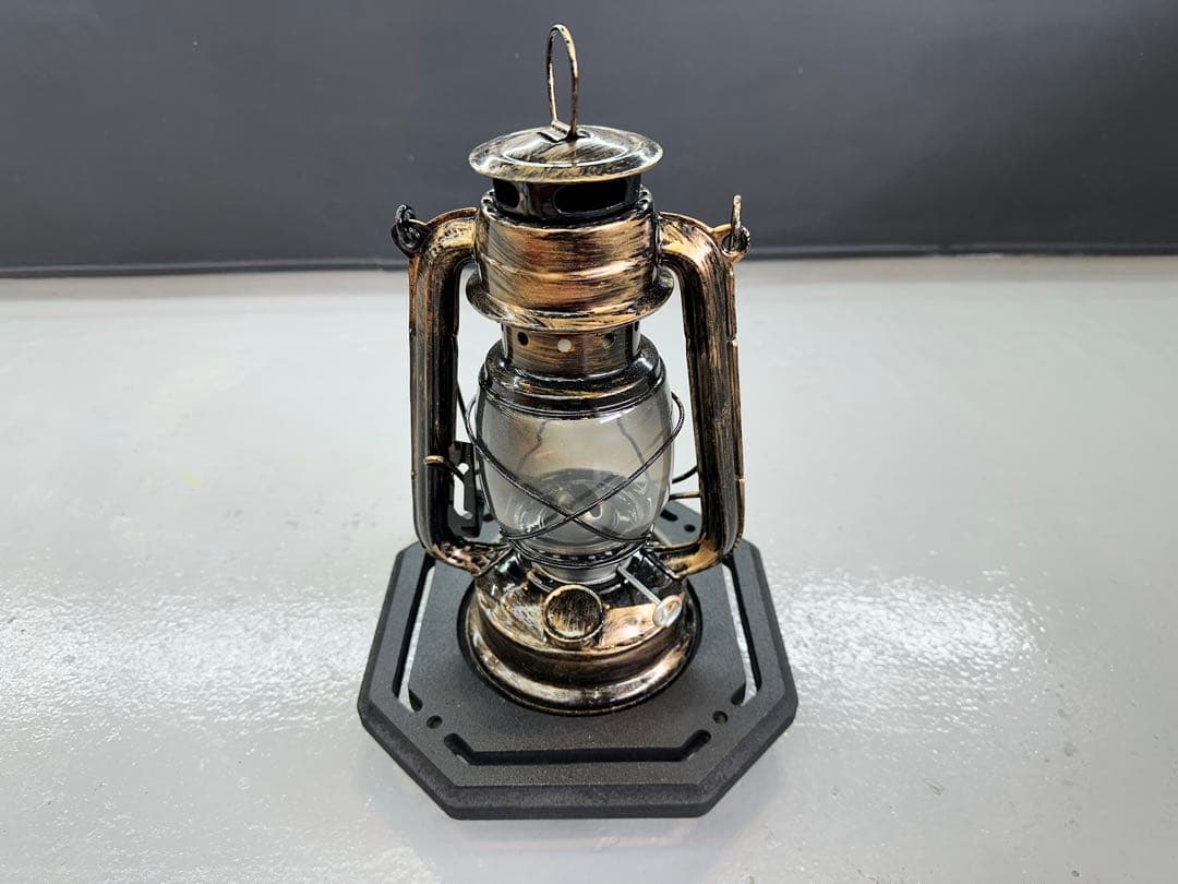 ランタンスタンド八角形 黒/ ハンドクラフト特注品 / 誰とも被らない/新品！