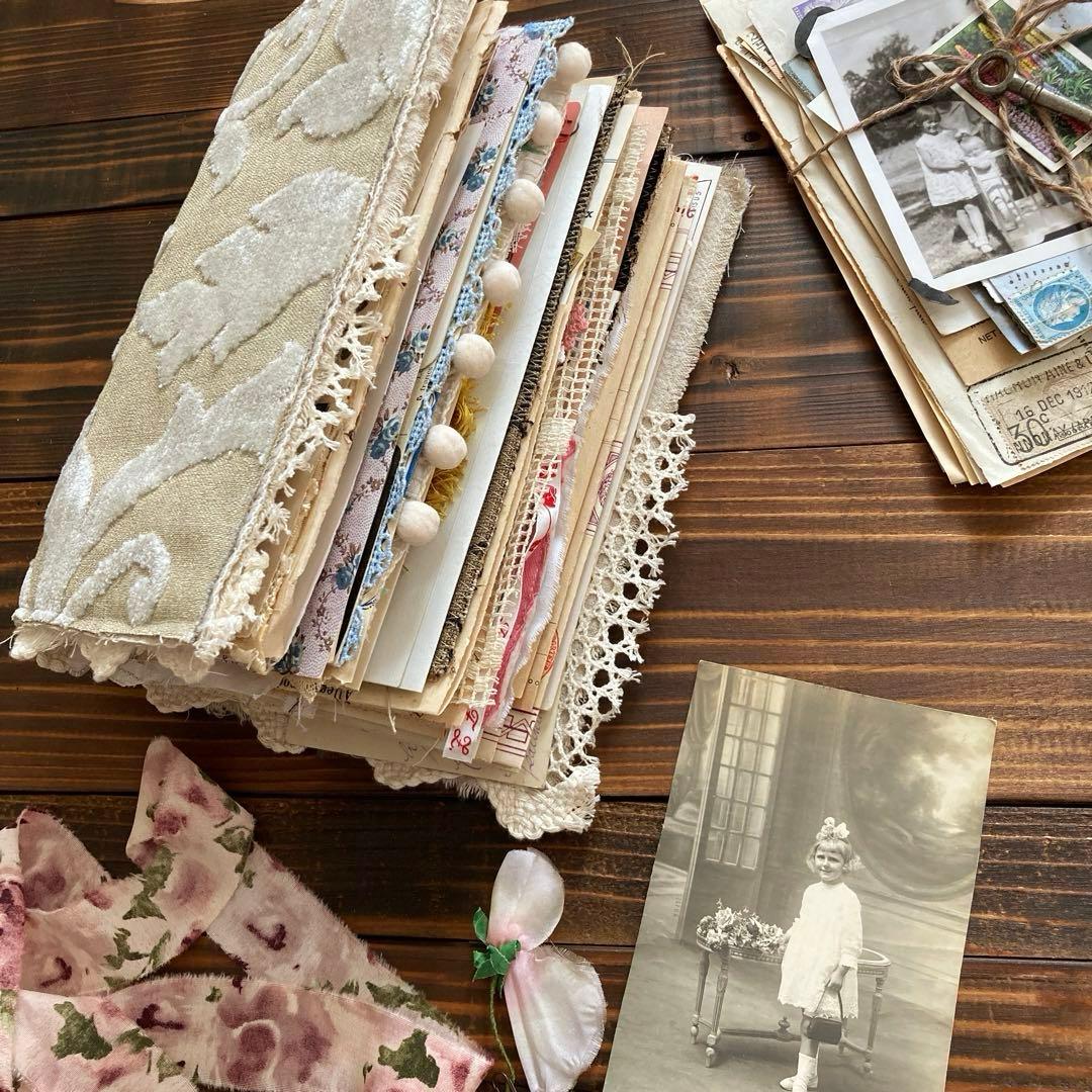 junk journal ジャンクジャーナル雑記帳　エフェメラセット付き