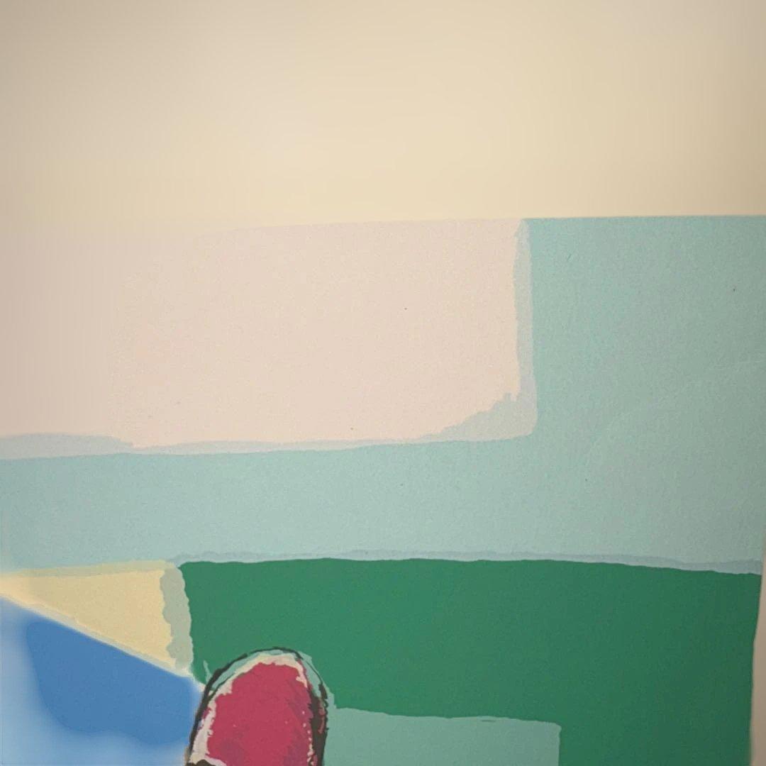 山城隆一　ネコの部屋　シルクスクリーン　24/150 サイン入り