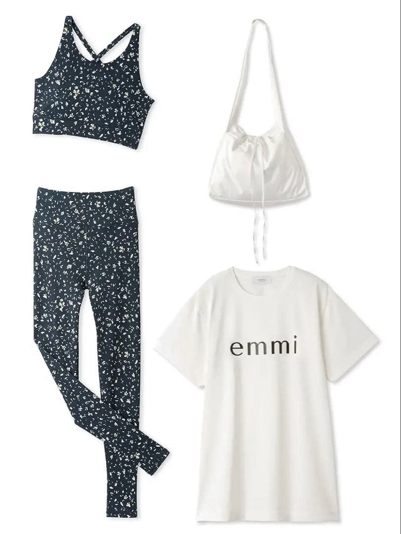 emmi yoga ヨガウェアのみ　ネイビー　0