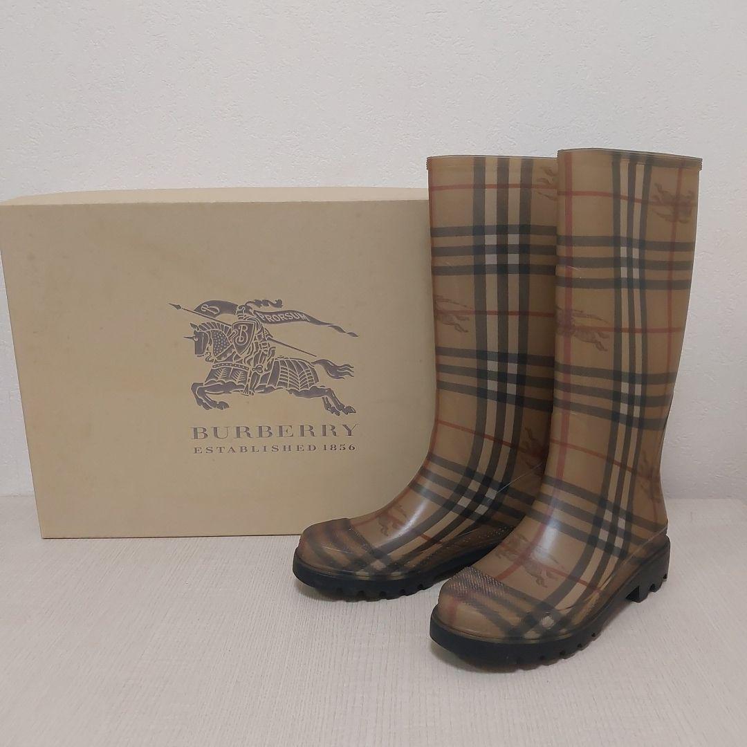 Burberry クラシックチェック レインブーツ UK4