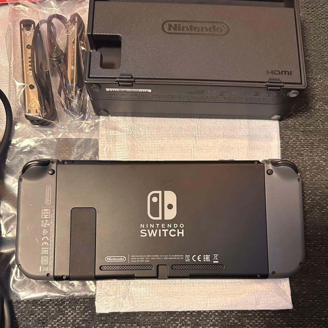 ニンテンドースイッチ本体 Joy-Conグレー 箱付 動作確認済　Switch