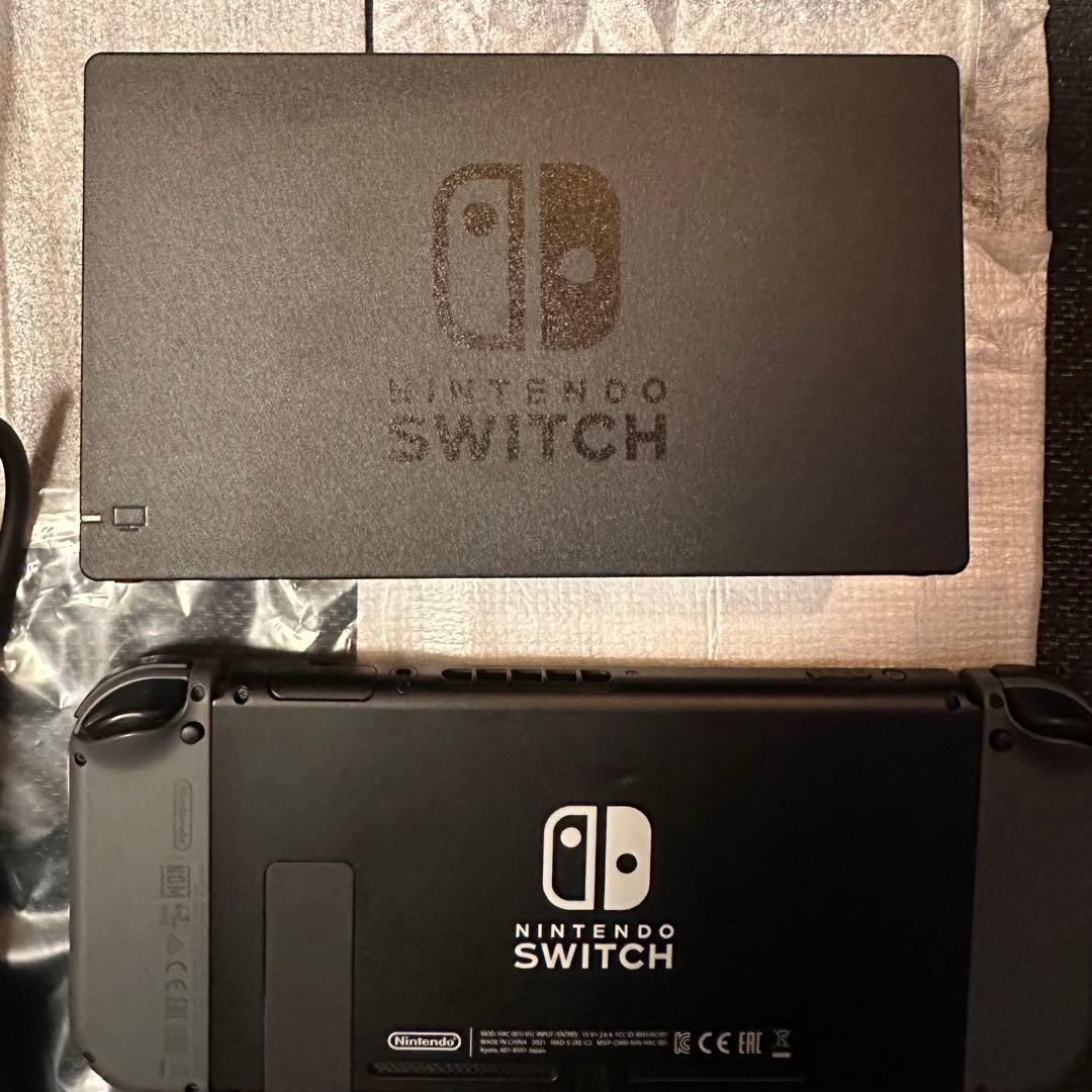 ニンテンドースイッチ本体 Joy-Conグレー 箱付 動作確認済　Switch