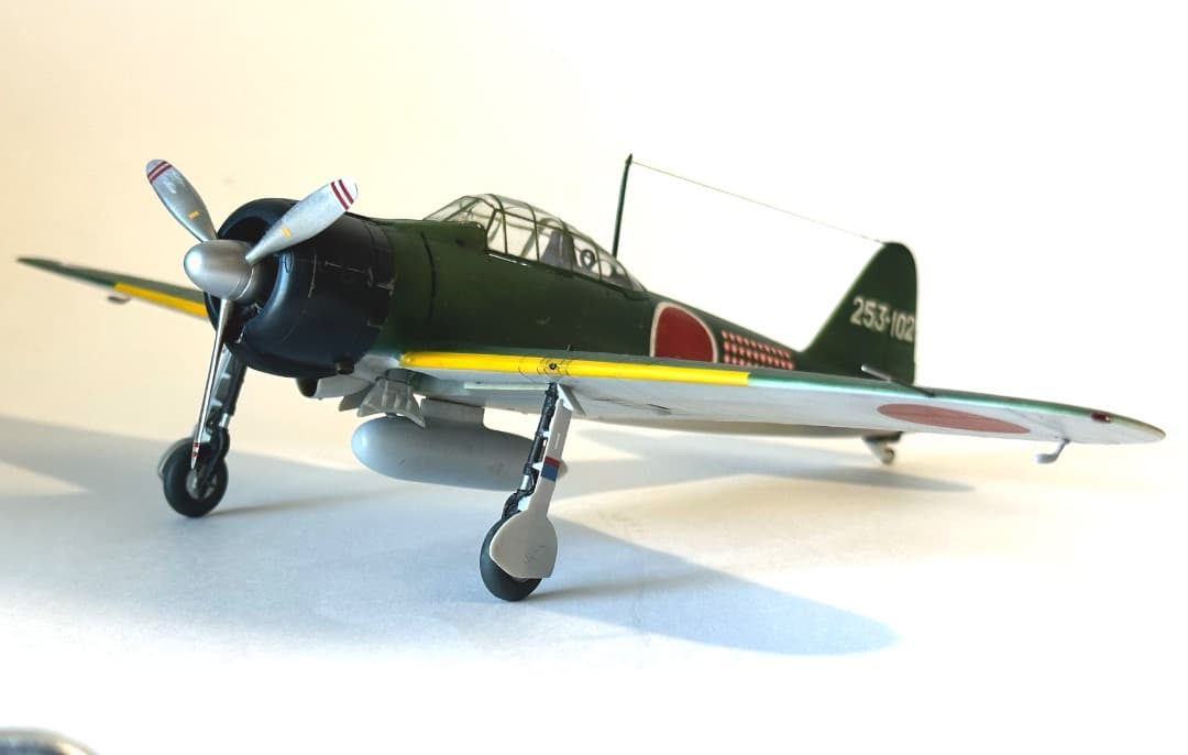 【完成品】タミヤ 1/48 零戦21型 岩本飛曹長搭乗機