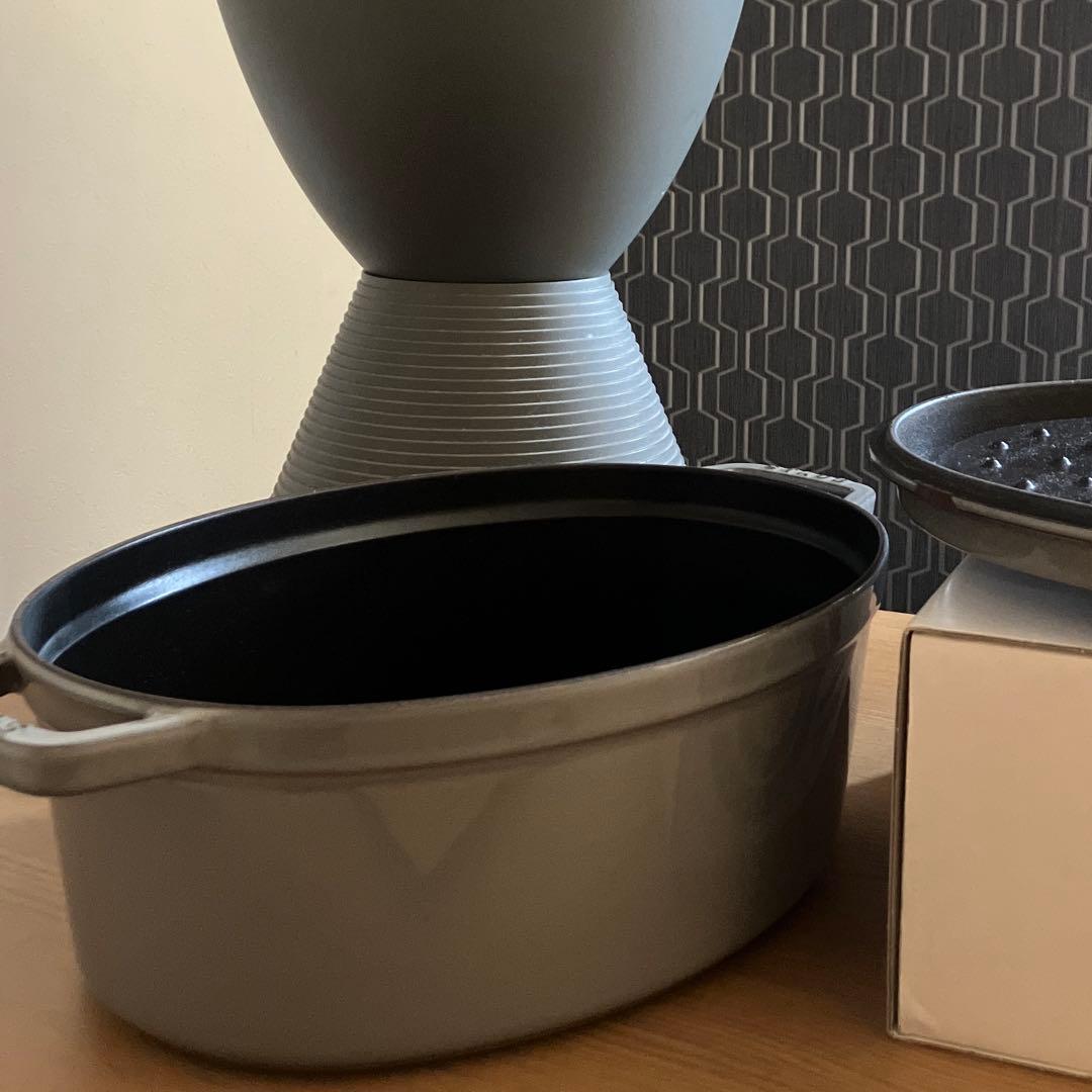 STAUB ピコ・ココット37 オーバル　グレー