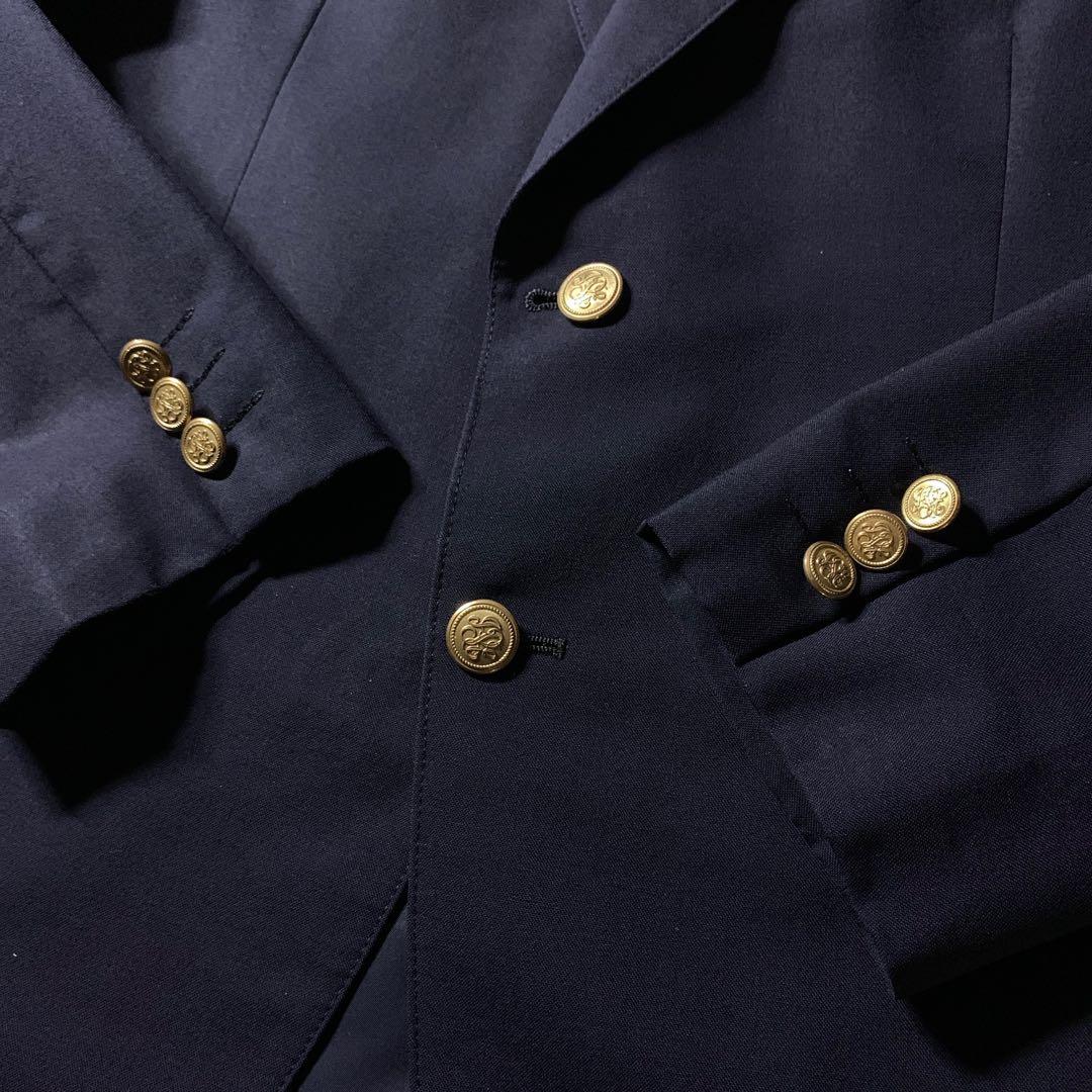 J.PRESS シングル 2B テーラードジャケット 紺ブレ 金ボタン YA5
