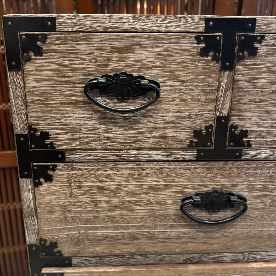 桐チェスト 5段6杯 民芸家具 展示のみ未使用品