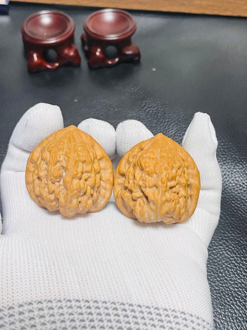 No.412❤️遊ぶクルミ　文玩核桃 希少変高級種山玖月元宝