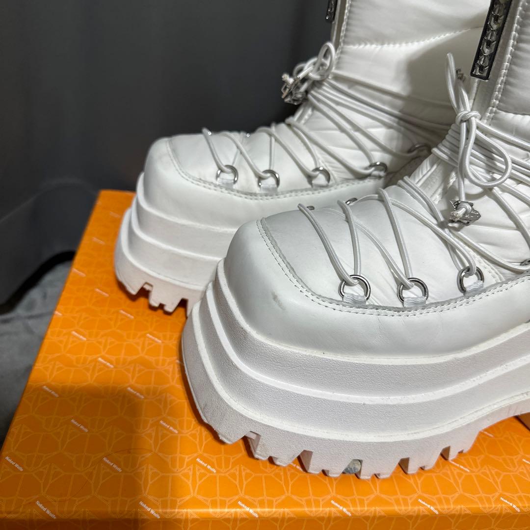 S*y様 naked wolf 厚底ブーツ ムートンブーツ