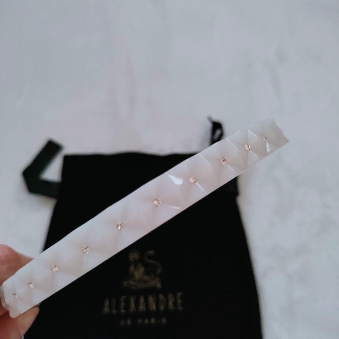 アレクサンドルドゥパリ カチューシャ ホワイト スワロフスキー ヘアアクセサリー