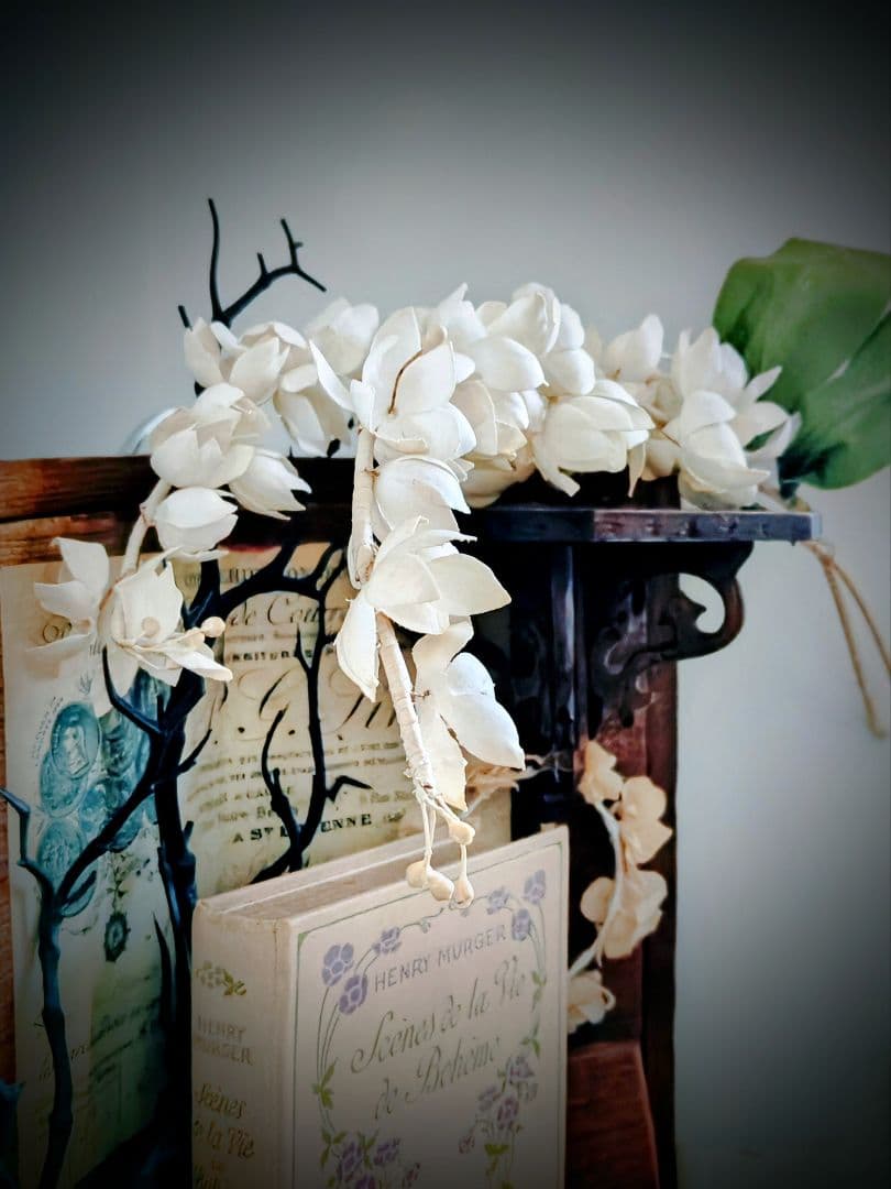 フランスアンティーク✨️大きな布花 ２点＋オマケ付き♡