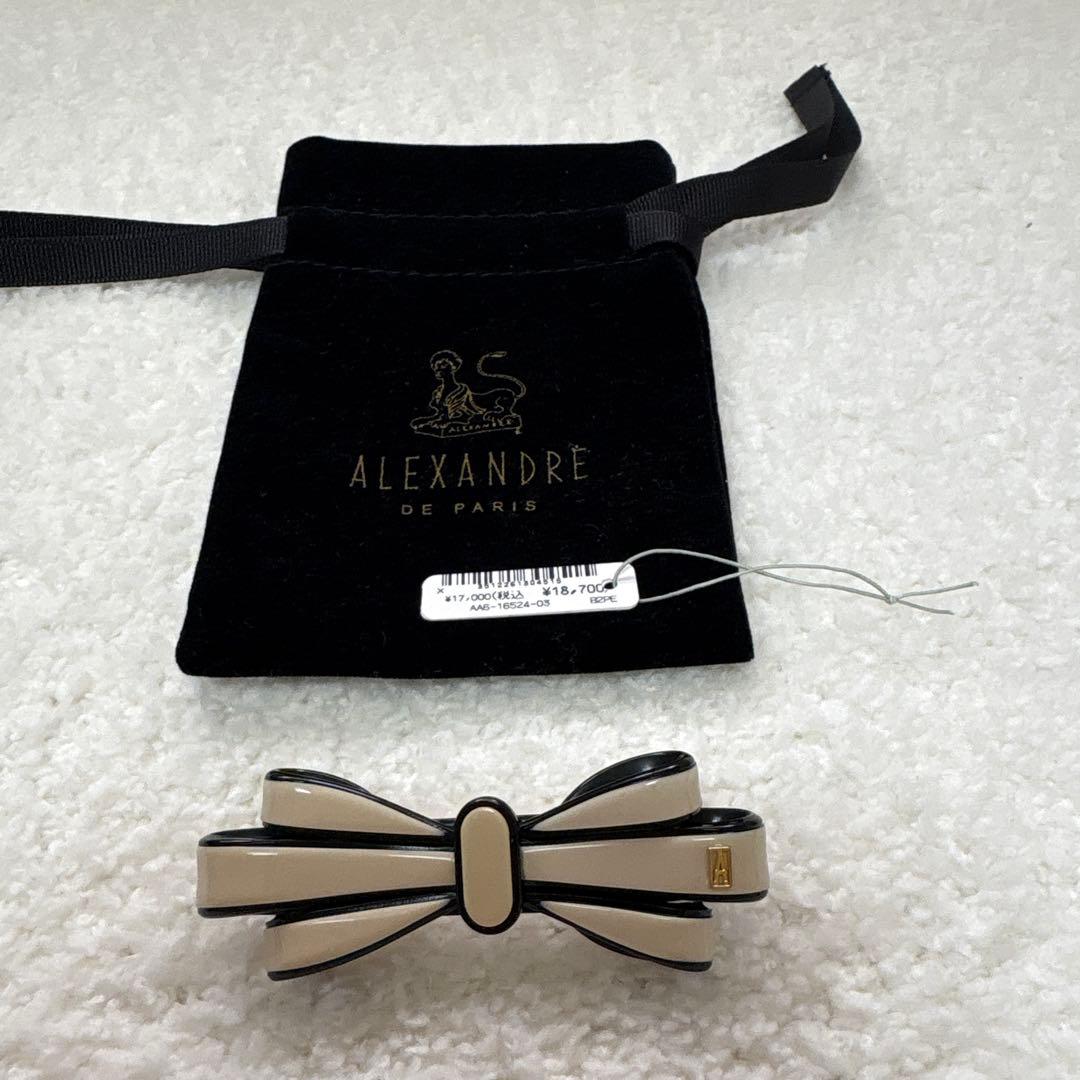 ALEXANDRE DE PARIS 美品　　　　リボン型ヘアバレッタ