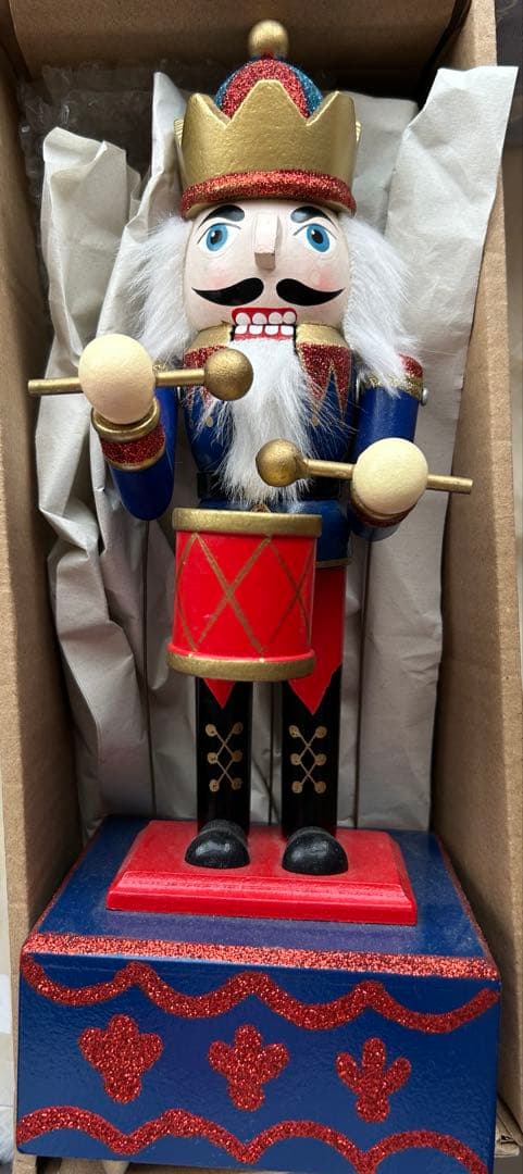 【美品】木製 くるみ割り人形 オルゴール