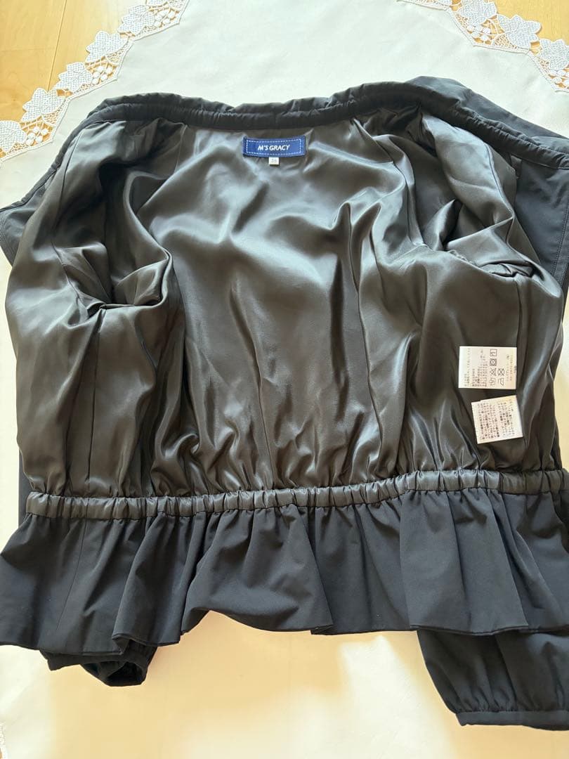 エムズグレイシー　ダブルジップアップブルゾン38サイズ