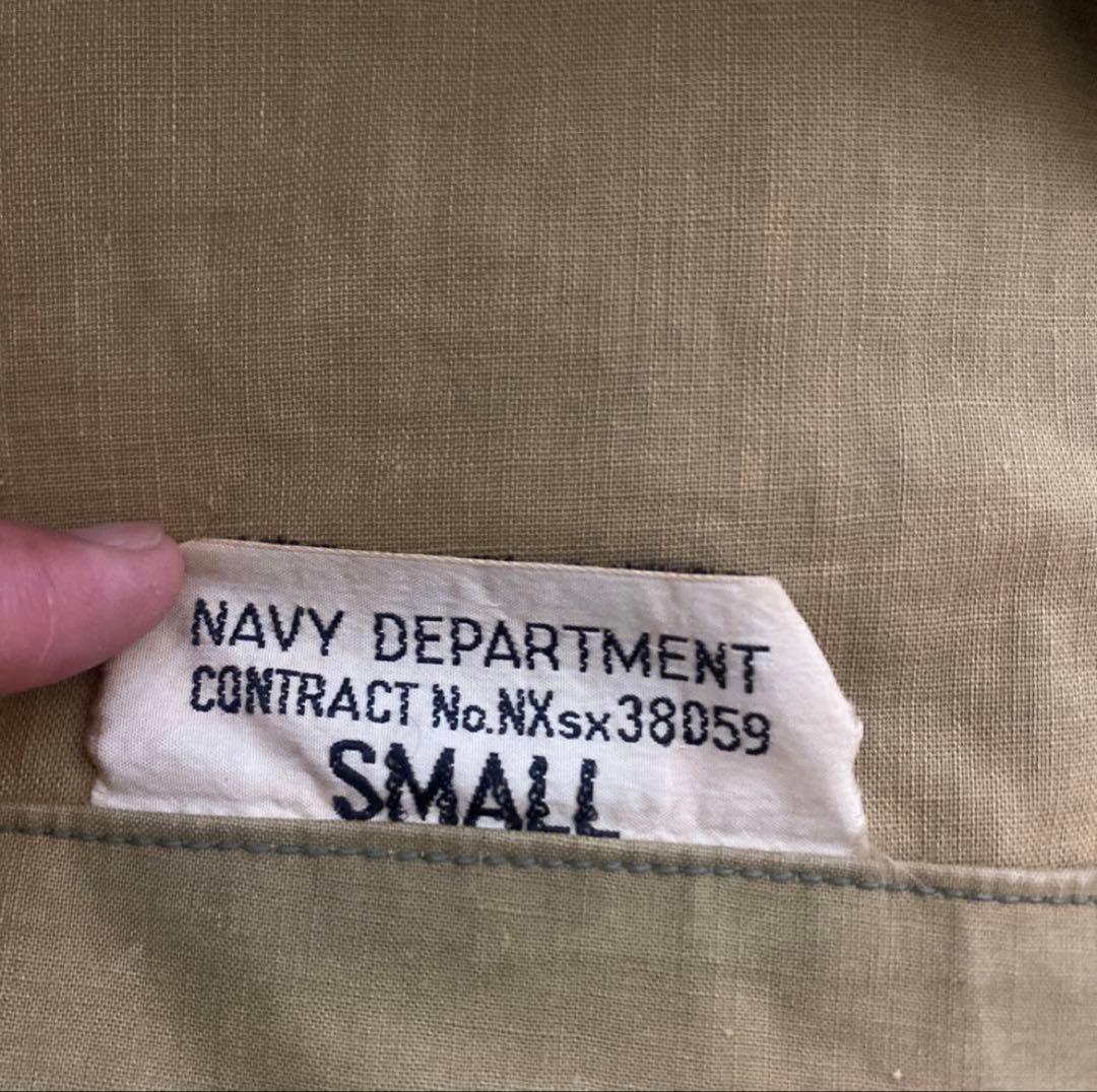 40s 50s 米軍　実物　USN N−2デッキ　レインパーカー