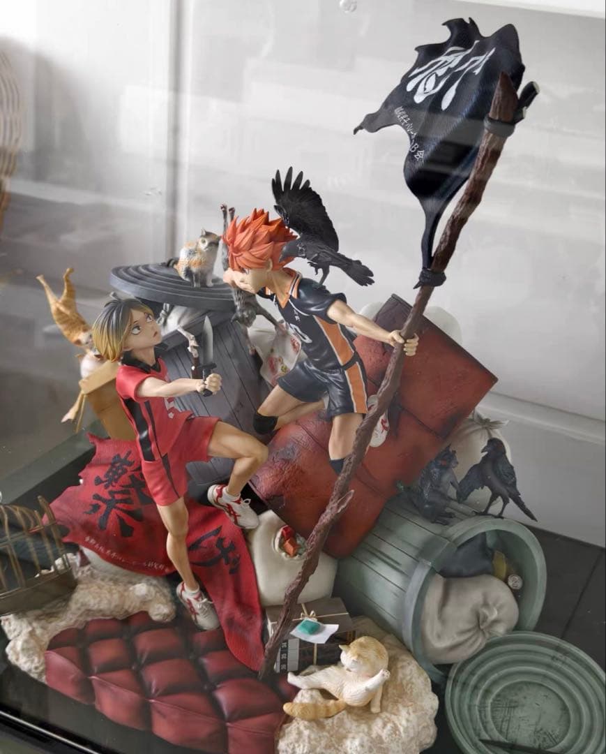 ハイキュー!! 日向翔陽VS孤爪研磨 ガレージキット ガレキ スタチュー①