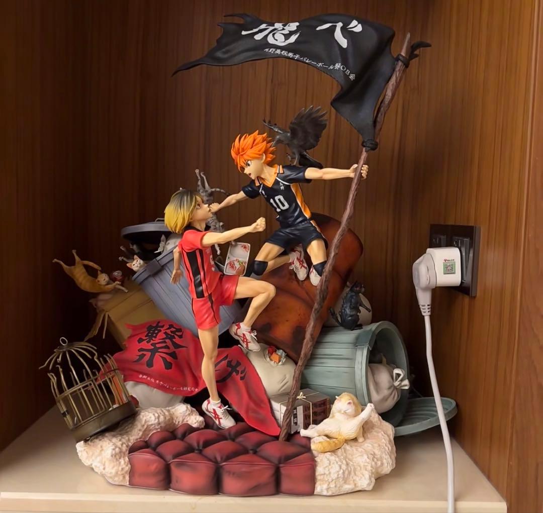 ハイキュー!! 日向翔陽VS孤爪研磨 ガレージキット ガレキ スタチュー①