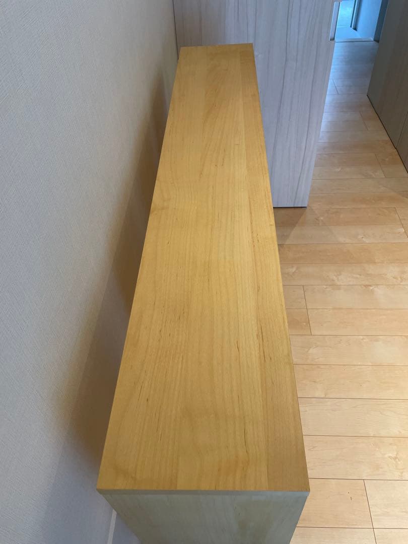 美品 杉工場 国産 日本製 木と風 シェルフ 1420 maple 本棚 家具