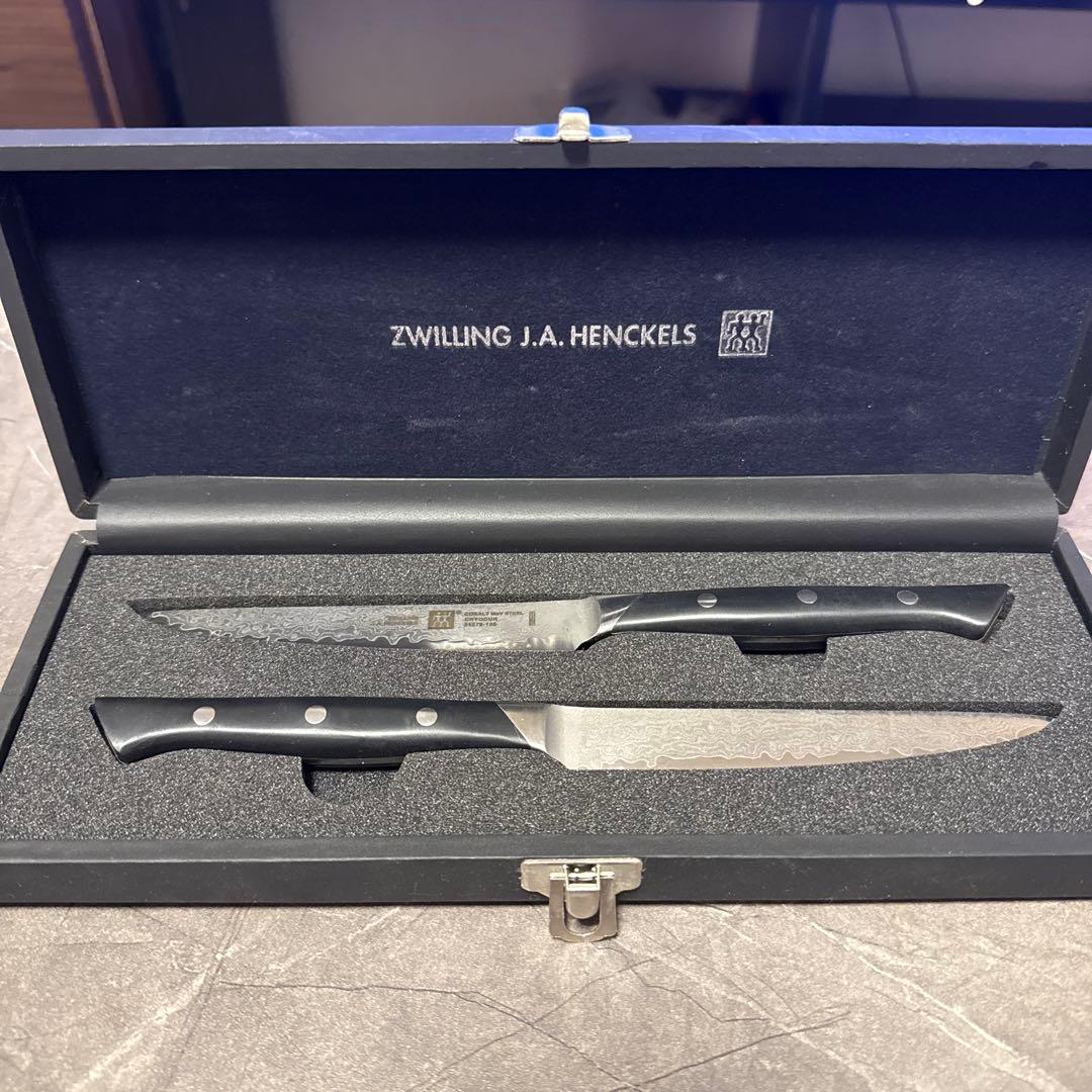 やまだまんZWILLING ダマスカス鋼 ペティナイフ ステーキナイフ