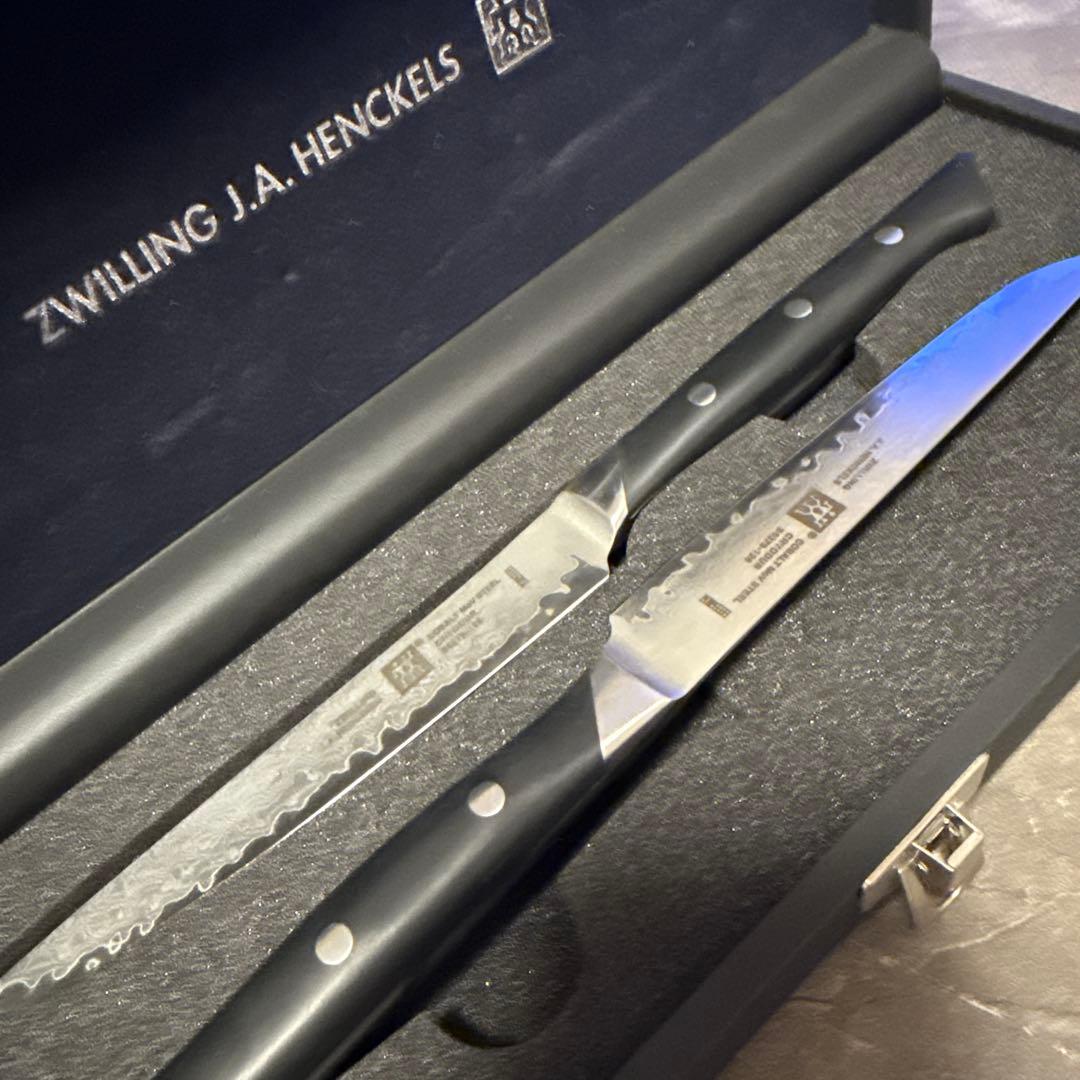 やまだまんZWILLING ダマスカス鋼 ペティナイフ ステーキナイフ