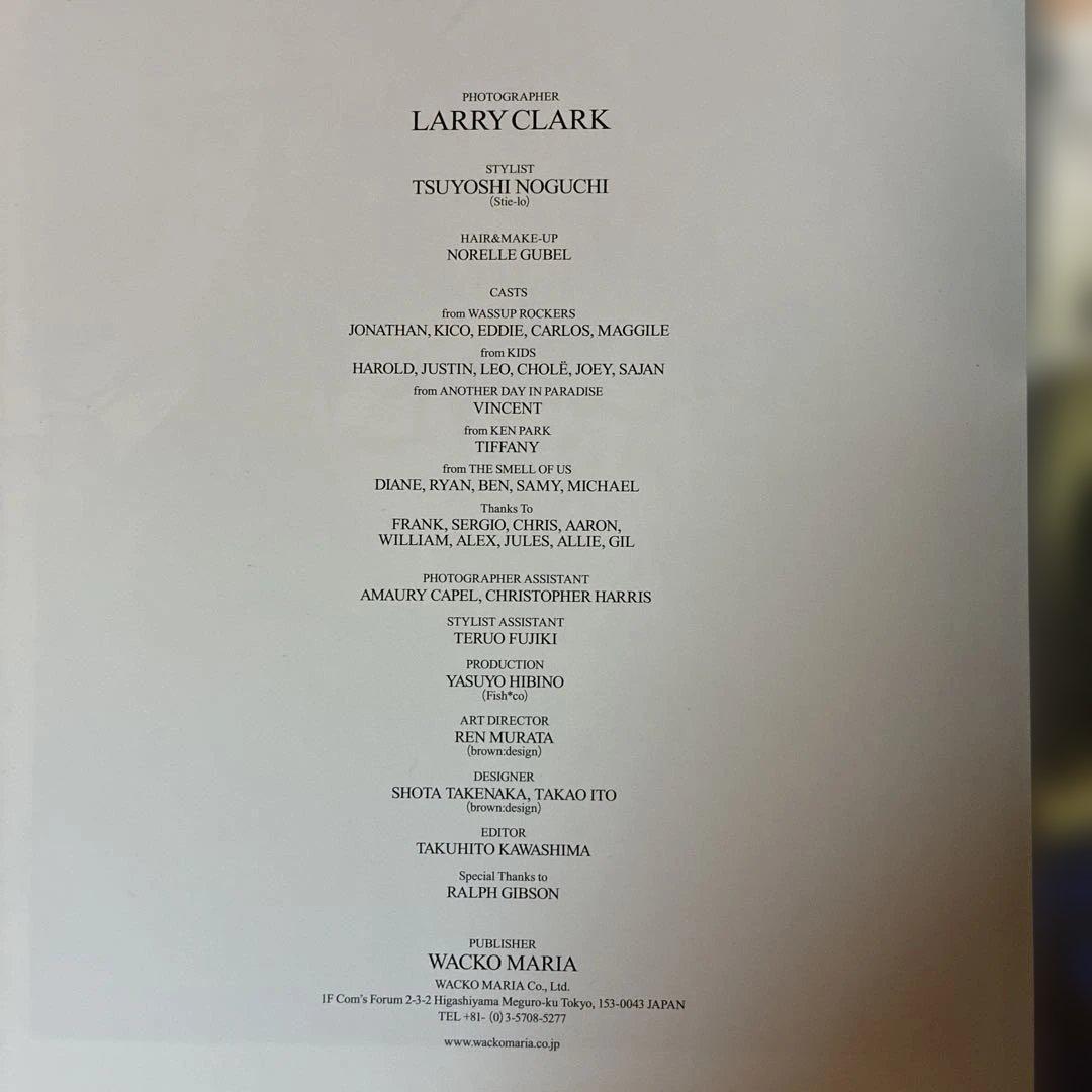 WACKO MARIA ルックブック　Larry Clark
