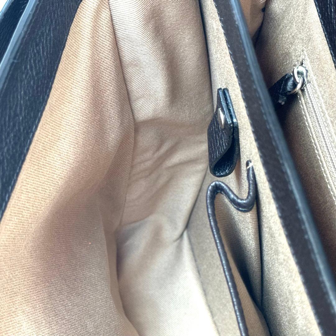 【値引不可】カルティエ　サントス　ビジネスバッグ　レザー　ダークブラウン