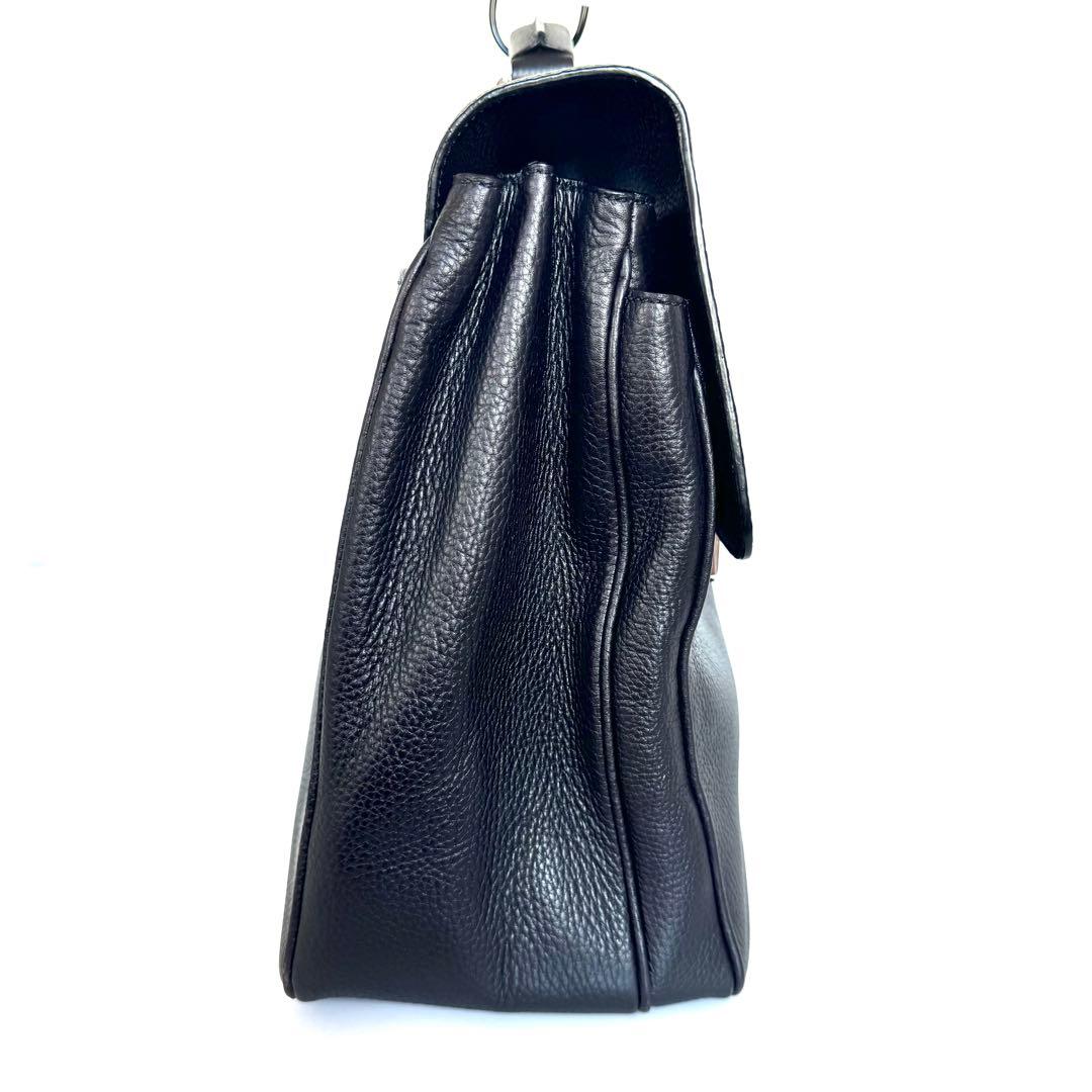 【値引不可】カルティエ　サントス　ビジネスバッグ　レザー　ダークブラウン