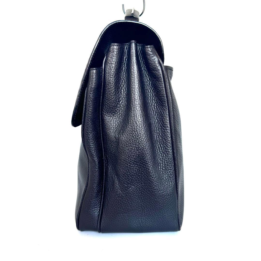 【値引不可】カルティエ　サントス　ビジネスバッグ　レザー　ダークブラウン